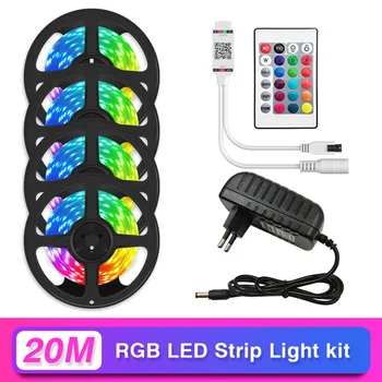 Benzi cu LED-uri de Lumină Bluetooth RGB SMD 5050 2835 10M 15M 20M Banda Diodă DC12V cu LED-uri Impermeabil Ribbon Stripe Controler Bluetooth