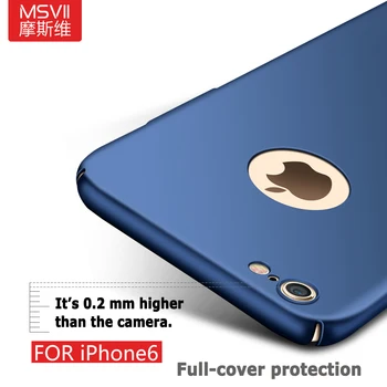 Msvii Pentru iphone 6s caz pentru iphone 6 caz Ultra Subțire de protecție Integrală Greu Mată PC capacul din spate pentru iphone 6 6s plus acoperi caz