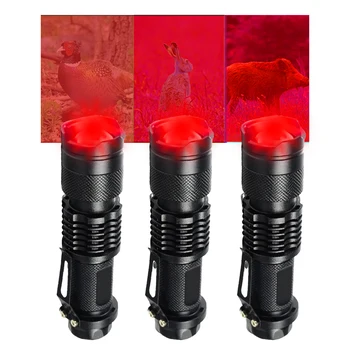 850nm LED Roșu Falshlight Mini Infraroșu Rotativ Zoom Lanterna IR Viziune de Noapte LED Lanterna Lanterna pentru Camping în aer liber