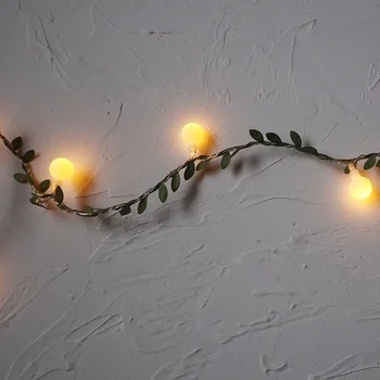 Frunzuliță cu cireșe mingea ghirlanda zână de lumină LED-uri Sârmă de Cupru șir de lumini pentru Masă de Nuntă de Crăciun acasă Decor petrecere