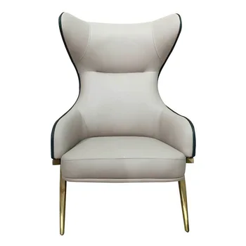 Nordic light de lux din piele, canapele extensibile de scaun camera de zi canapea tesatura singur scaun înalt scaun din spate tigru scaun