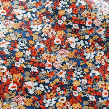 160x50cm Pastorală Stil Floral Imprimat Diagonal Tesatura de Bumbac Mici Colorate de Pânză Căptușeală Manual DIY Acasă Decorare