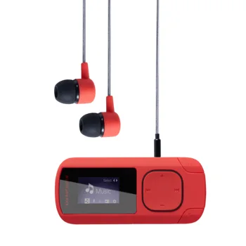 MP3 Clip Coral (8GB, Clip, Radio FM y microSD)