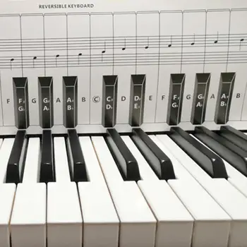Kalimba 88 De Clape De Pian Tastatură Midi Cu Nota Graficul Ajutor De Învățare Stabilite Pentru Spatele Tastele De Pian Instrumente Muzicale Accesorii
