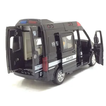 1:32 5 Usi Ambulanță Mașină De Poliție Speciale De Poliție Auto Express Auto Aliaj Model De Masina Trage Înapoi De Sunet Și Lumină Model De Simulare