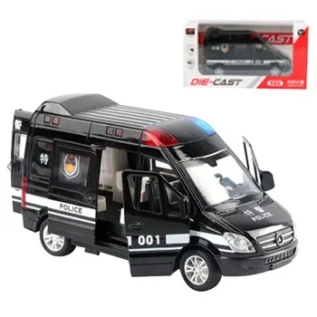 1:32 5 Usi Ambulanță Mașină De Poliție Speciale De Poliție Auto Express Auto Aliaj Model De Masina Trage Înapoi De Sunet Și Lumină Model De Simulare
