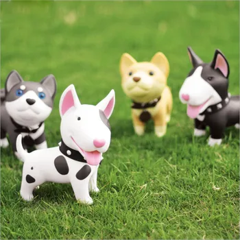 Câine de lux pusculita Desene animate Doggy Figurine Artware PU Husky Bani Box din Piele de Copil Numerar Cutie Cadou Transport Gratuit