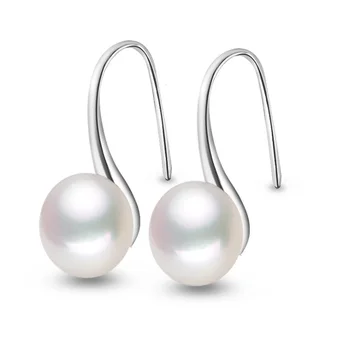 Moda Cercei Cu Perle Veritabile Naturale De Apă Dulce Pearl Argint 925 Perla Cercei Stud Pentru Femei Bijuterii Cadou