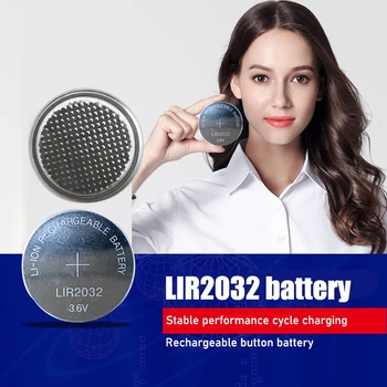 20BUC Noi LIR2032 Li-ion Acumulator 3.6 V Litiu Baterii Buton pentru a urmări Computer Înlocuiește LIR 2032 CR2032/ML2032