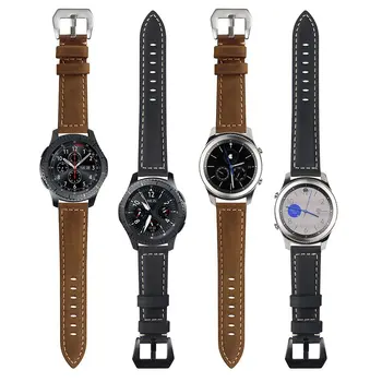 Piele naturala Pentru Samsung Gear S3 curele de ceas 22mm Înlocuire trupa ceas Pentru Samsung Galaxy 46mm/de viteze S3 brățară Brățară