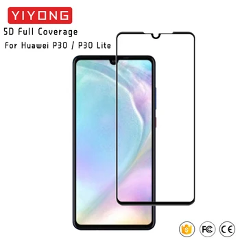 25Pcs/Lot YIYONG 5D Full Lipici Capacul de Sticlă Pentru Huawei P40 Lite E 5G Temperat Pahar Ecran Protector Pentru Huawei P20 P30 Lite Sticlă