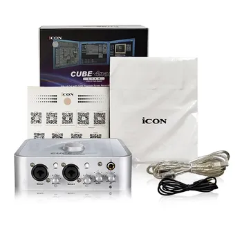 ICON Cube 4Nano Live 24-Bit 192KHz 2 microfon-In/2 inst-In, 2 Out USB Interfață de Înregistrare construcție din aluminiu, placa de Sunet externa