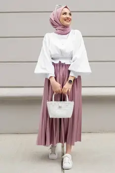 Musulman Abayas Costum Hijab Rochie de 2 BUCATI Jos și de Moda de Top 4 Sezon Haine Islamice Caftan Ramadan Dubai Făcut în Turcia