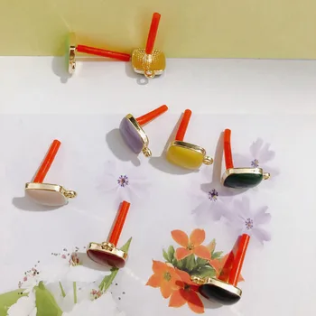 DIY temperament sălbatic coreeană stil minimalist temperament geometrică pătrat cercei cercei accesorii materiale 6pcs