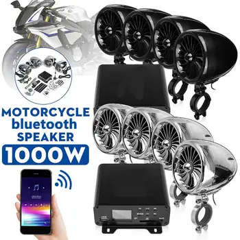 1000W Amplificator 4 Difuzoare Waterproof, bluetooth Stereo Audio Sistem Pentru ATV, UTV, Motociclete Biciclete Electrice Marine Barca
