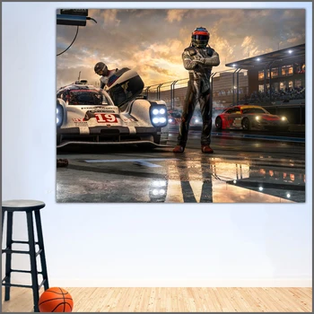 Wlong Imprimare Pictură În Ulei Bărbați Forza Motorsport Arta De Perete Panza Printuri Poze Home Decor Pentru Camera De Zi, Dormitor Fara Rama
