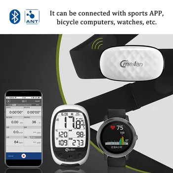 Rata de inima Metru de Formare Sport, Wahoo Fitness Ritm Cardiac Piept Curea Smart Bluetooth Ritm Cardiac ANT+ Curea Monitor de Ritm Cardiac