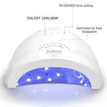 SUN1 UV Lampă cu LED-uri Originale SUNUV SUNone Uscător De Manichiurista Întărire de Unghii Gel Polish Profesional Instrumente Nail Art