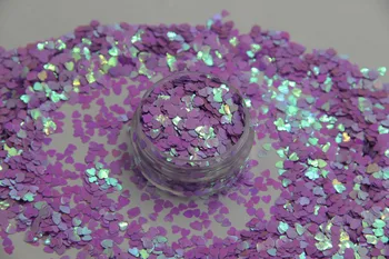 TCI05 forme de Inima Perlate Irizatii Violet de Lumină Culori confetti paiete cu sclipici pentru unghii DIY decorare 1pack=50g