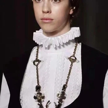 2020 New Victorian, Renaissance Ciufulit Guler Din Satin Clovn Cosplay Cravată