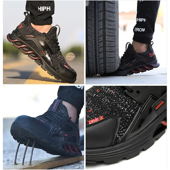 Steel Toe Securitate a muncii Pantofi pentru Bărbați de Iarnă Respirabil Casual Pantofi de Sport Anti-blindaj de Protecție Cizme de Mens pantofi de protecție anti-alunecare