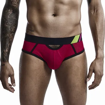 3 BUC/lot Nou Brand Conceput pentru Bărbați Chiloți Boxeri Gol Plasă de Bărbați Boxeri pantaloni Scurți Gay Lenjerie Sexy sex Masculin Chilotei Respirabil Scurtă