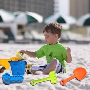 6pcs/Set Nisip cu Apă Plaja Copii de Jucarie pentru Copii pe Litoral Găleată, Lopată, Greblă Kit Clădire Seahorse Forme Amuzante Instrumente Noi