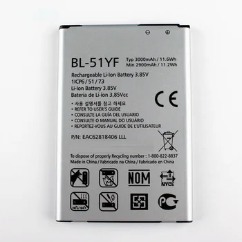 BL-51YF Telefon Mobil Baterie Pentru LG G4 BL-51YF H815 H818 H810 VS999 F500 Capacitate de 3000mAh Baterie de schimb
