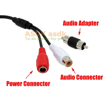 De înaltă Calitate Reglabil Audio Mini CCTV Microfon de Supraveghere Gamă Largă de Sunet Pickup Audio Monitor pentru Camera de Securitate