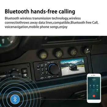 Ecran tactil Autoradio Înlocui WMA Bluetooth AUX In-Dash MP5 Udisk Stereo Auto Radio Coche 4.1 Inch HD 1 Din Radio Auto Stereo