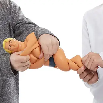 Silicon Moale Culturist Stretch Armstrong Figura Răsucire Trăgând De Îndoire Super Stretch Jucărie Pentru Băieți Copii Cadou