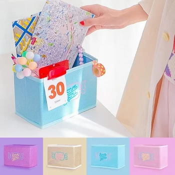 Bentoy produse de patiserie broderie caseta de acasă paiete inima de fată desktop coș cutie de Depozitare