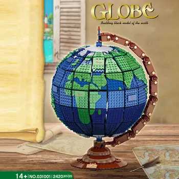 2420Pcs MOC Rotativ Glob Blocuri Pământul de Învățământ de Asamblare Caramida Bloc de Asamblare Jucarii Copii Cadouri Picătură de Transport maritim