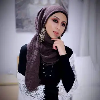 Culori noi de Colectare Șal Lung Pentru Femei de Moda de Bumbac Hijabs Văl Musulman Solid Islam Modest Headwrap Furat 180X100CM
