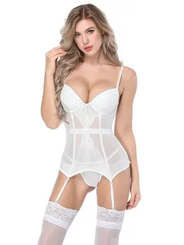 Jian Peng transfrontaliere hot-vânzare Europene și Americane de lenjerie intima, costume sexy perspectivă vestă albă lenjerie de corp pentru femei