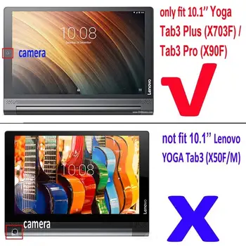 Flip Flio din Piele Pu Caz Acoperire Pentru Lenovo Yoga Tab 3 Plus 10.1 YT-X703f X703L Tab3 Pro YT3-X90F X90L Tablet Pc funda Capa sticlă