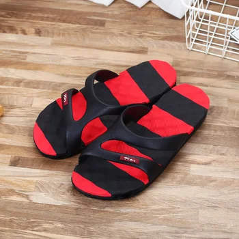 Sandale barbati versiunea coreeană de vară cuvânt papuci de casă pereche de Flip Flops Interioară în aer liber, plajă Anti-derapare fund moale Papuci