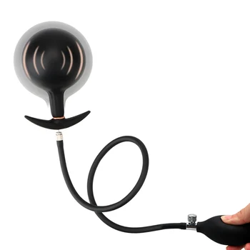 OLO Gonflabil Minge de Metal Anal Plug Vibrator Pompa de Produse pentru Adulți Fundul Dilatator de Prostata pentru Masaj Jucarii Sexuale