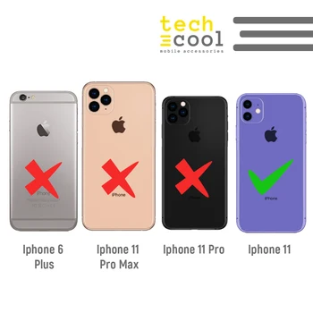 FunnyTech®Silicon de Caz pentru Iphone 11 l transparent buburuze