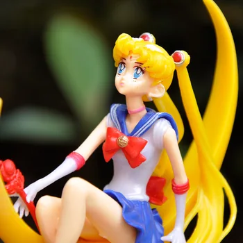 Anime Sailor Moon figura jucărie PVC Acțiune Figura Aripi Decorare Tort de Colectare Model de Păpușă Jucărie Cadouri de naștere.