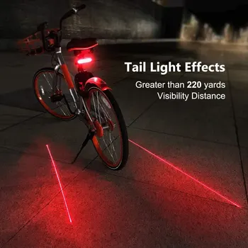 Wireless Biciclete Coada Lumina USB Reîncărcabilă Lumina Bicicleta Ciclism Accesorii Rândul său, la Distanță Led Biciclete Lumina din Spate cu Laser Semnal