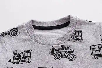 SAILEROAD Tractoare de Imprimare Băieți Bluze de Toamnă de Primăvară de Îmbrăcăminte pentru Copii din Bumbac pentru Băieți Copii Haine Copii Hanorace