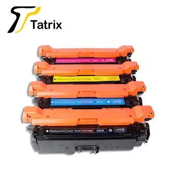Tatrix Premium Compatibil cu Laser Cartuș de Toner Color CE250A CE251A CE252A CE253A 504A pentru HP Printer CP3525X