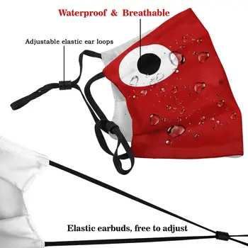 Roșu Pikmin Non-Unică folosință Gura Masca de Fata Joc Anti-Ceață Capac Protecție Praf Respirat Inabusi Masca cu Filtre