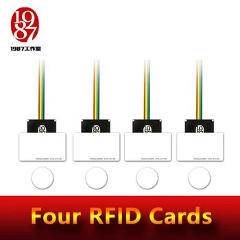 Rfid prop camera de evacuare joc aventurier prop patru rfid prop pus patru carduri ic într-una la o relație pentru a debloca cu audio