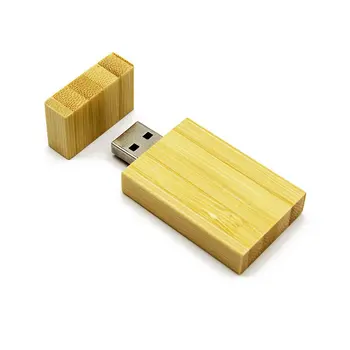 Naturale de Bambus USB 2.0 Flash Drive Memory Stick Pen Degetul mare U Disc Pendrive pentru Laptop-uri Notebook-cel Mai bun Cadou de Nunta