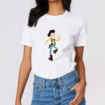 Vara Îmbrăcăminte pentru Femei T-shirt Nou Harajuku Toy Story Woody, Buzz MAI bun PRIETEN Tricou Maneca Scurta Top Teuri de Moda Casual Tricou