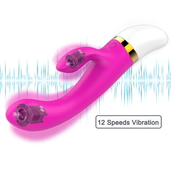 Noul Dual Vibration G Spot Vibrator Rabbit Vibratoare pentru Femei incarcare USB-Adult Sex Produsele Masturbari Masaj Jucarii Sexuale Pentru Femei