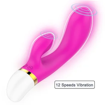 Noul Dual Vibration G Spot Vibrator Rabbit Vibratoare pentru Femei incarcare USB-Adult Sex Produsele Masturbari Masaj Jucarii Sexuale Pentru Femei