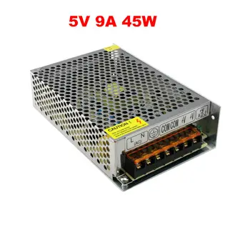 Modul de comutare ac/dc 5V LED 45W tensiune Alimentare 5v 9a 45w driver,DC5V Aluminiu AC110V 220V la 5v de iluminat cu transformator pentru led-uri de lumină